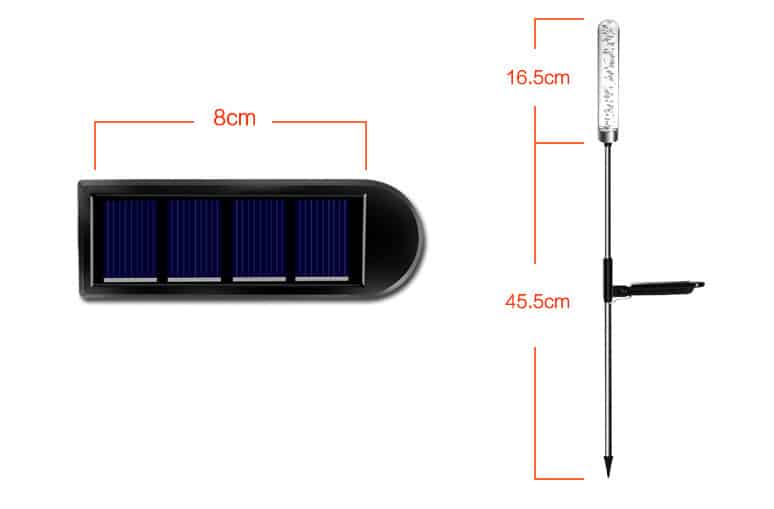 Đèn LED cắm cỏ năng lượng mặt trời D1725 7