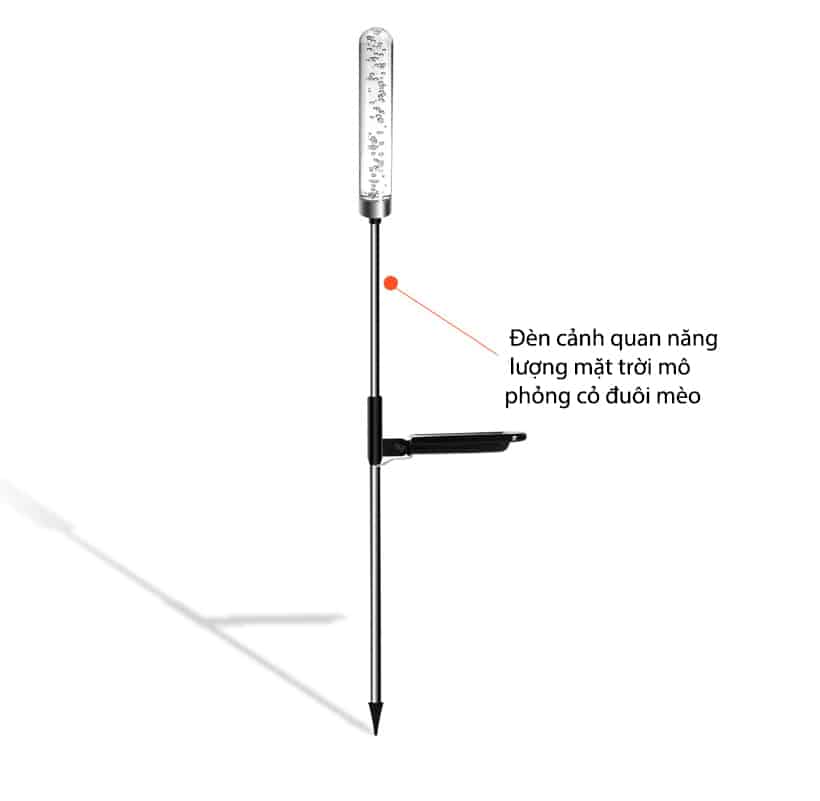 Đèn LED cắm cỏ năng lượng mặt trời D1725 12