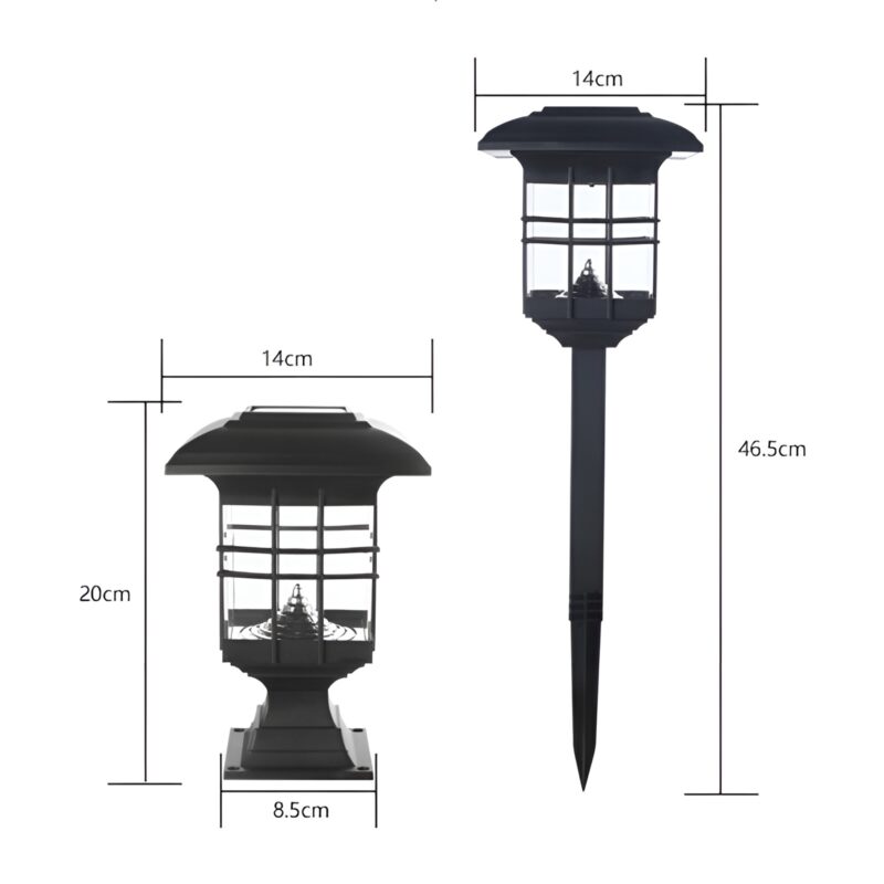 Đèn lối đi năng lượng mặt trời kiểu Nhật AH110 6