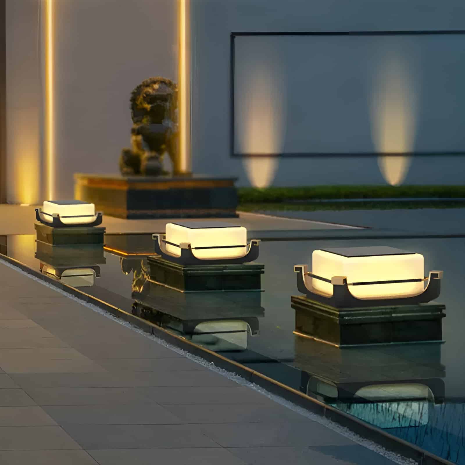 Đèn trụ cổng năng lượng mặt trời hiện đại CS3048 10