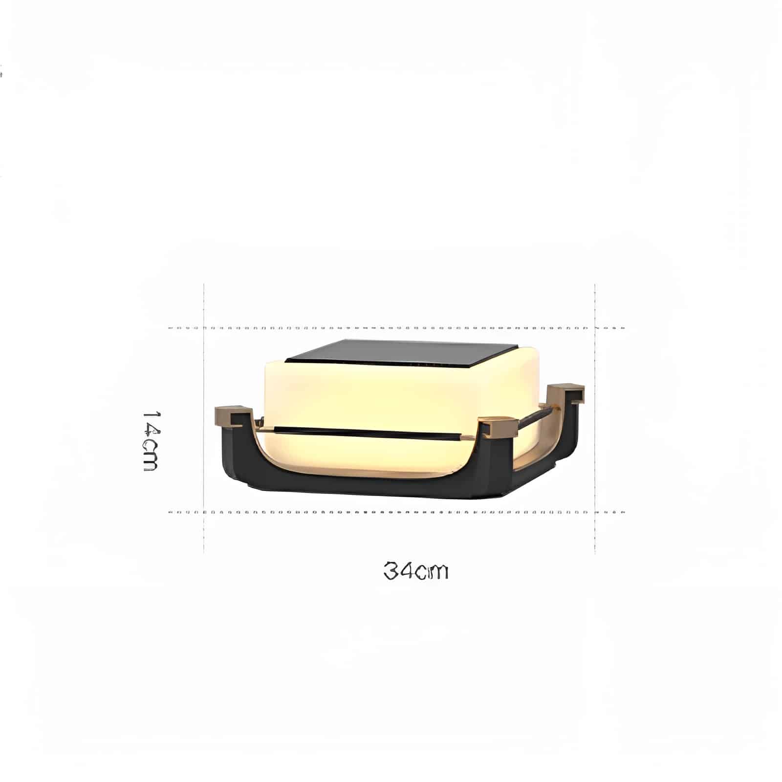 Đèn trụ cổng năng lượng mặt trời hiện đại CS3048 14