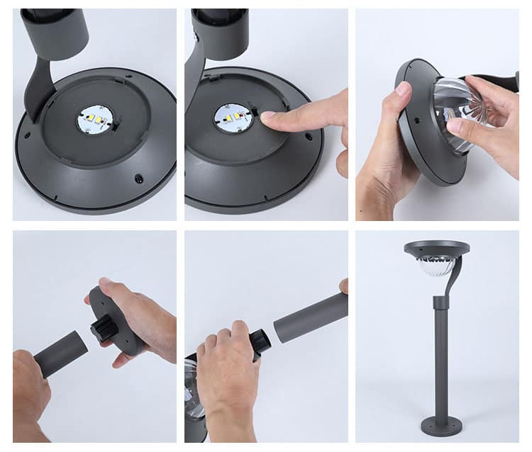 Đèn trụ cảm biến kiểu dáng tối giản DE2615 11
