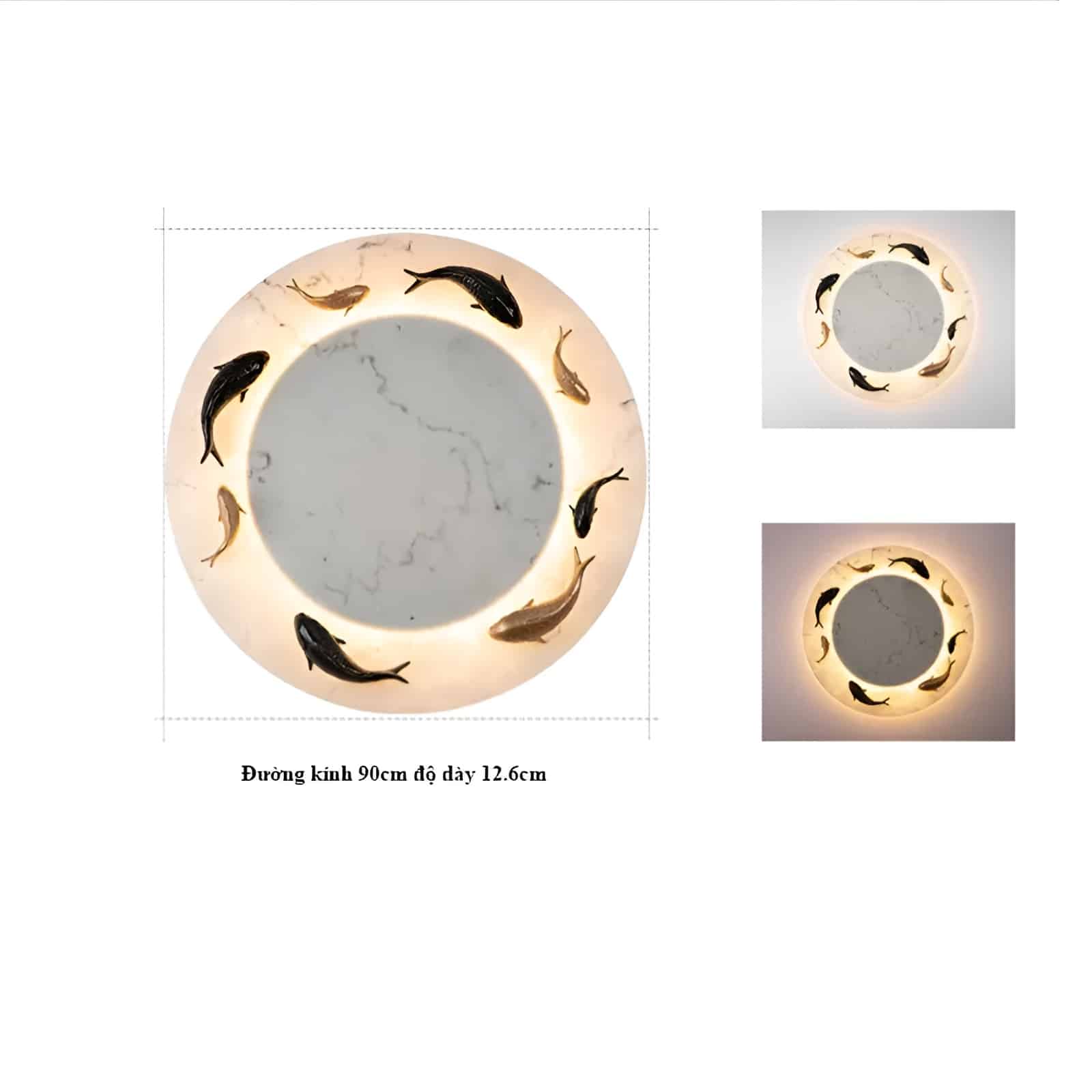 Đèn ốp tường ngoài trời đàn cá bơi lội B1179 15
