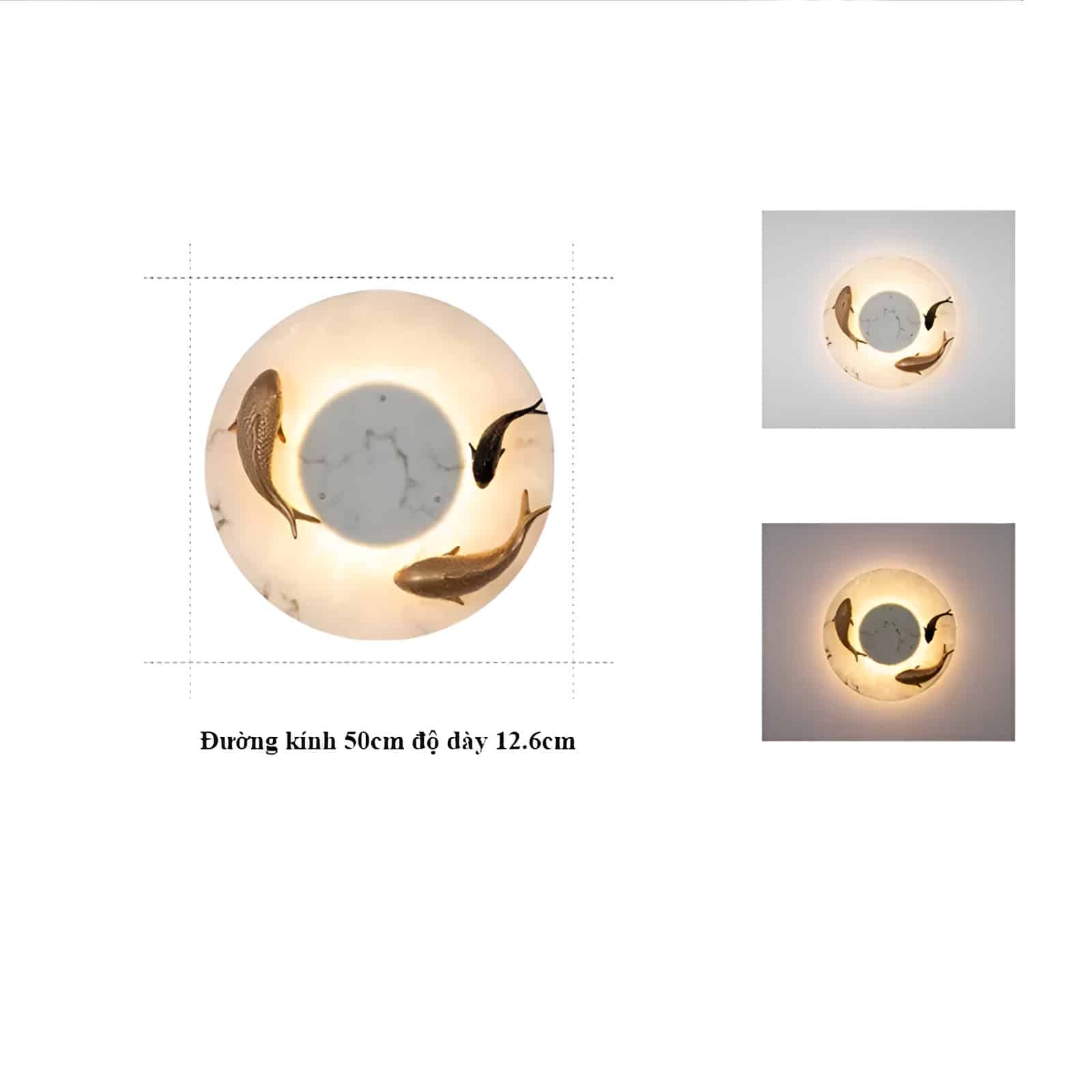 Đèn ốp tường ngoài trời đàn cá bơi lội B1179 13