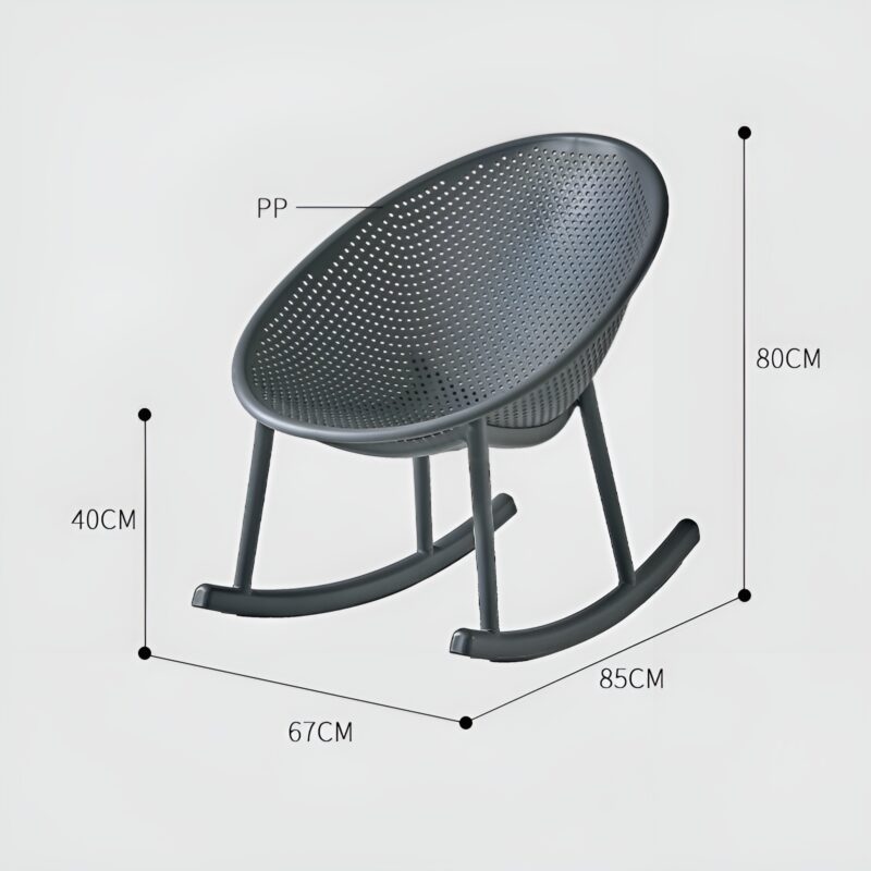 Ghế ăn Bắc Âu lưng rỗng hiện đại A838 6