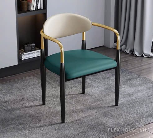 Ghế ăn Nemo khung sắt nghệ thuật kiểu Ý LM7008