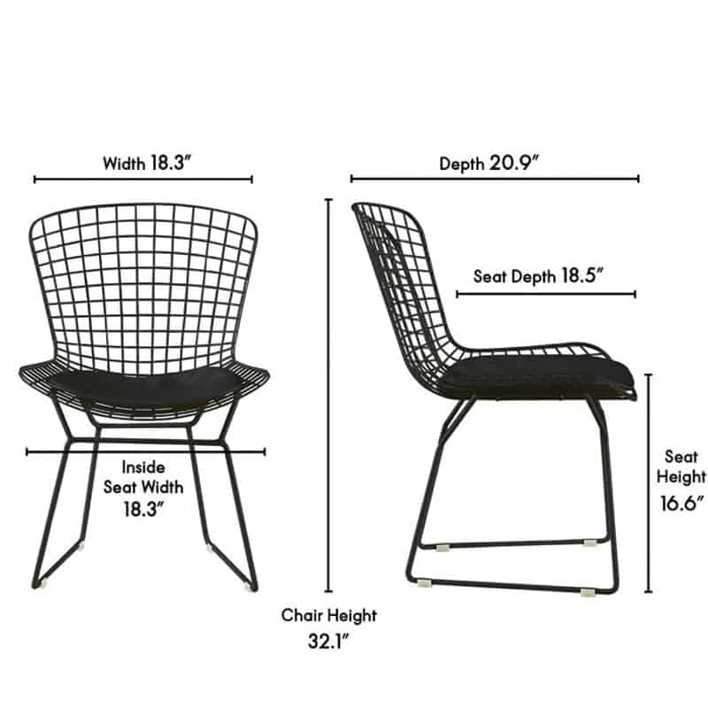 Ghế ăn cao cấp Harry Bertoia Chair SE5412 12