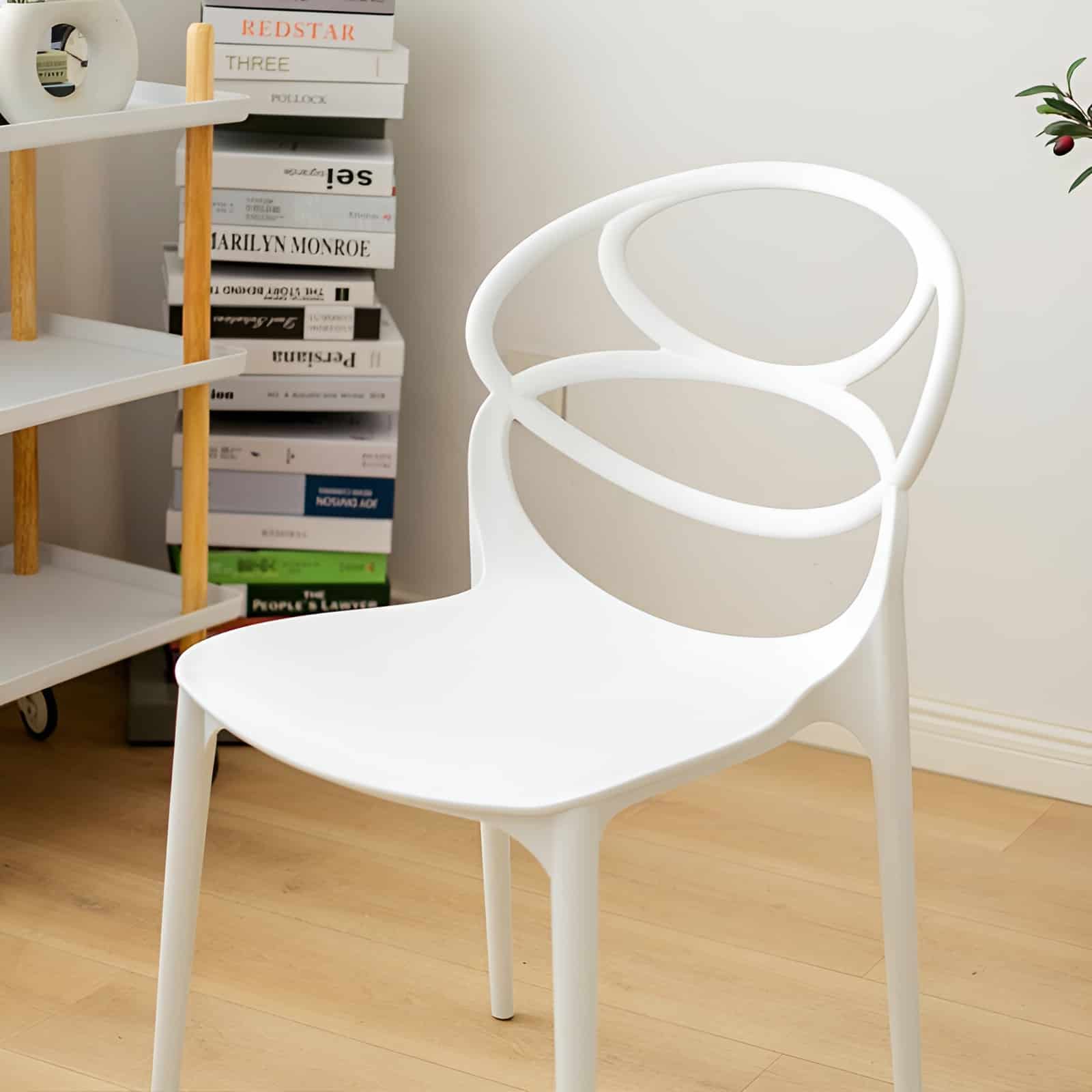 Ghế ăn lưng uốn nghệ thuật kiểu Bắc Âu U2406 8
