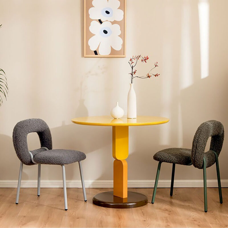Ghế ăn lông cừu sang trọng kiểu Ý ST7902 2