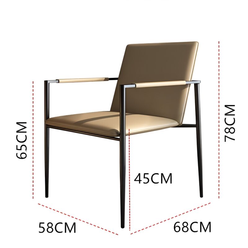 Ghế ăn phòng khách sang trọng đệm da BT369 3