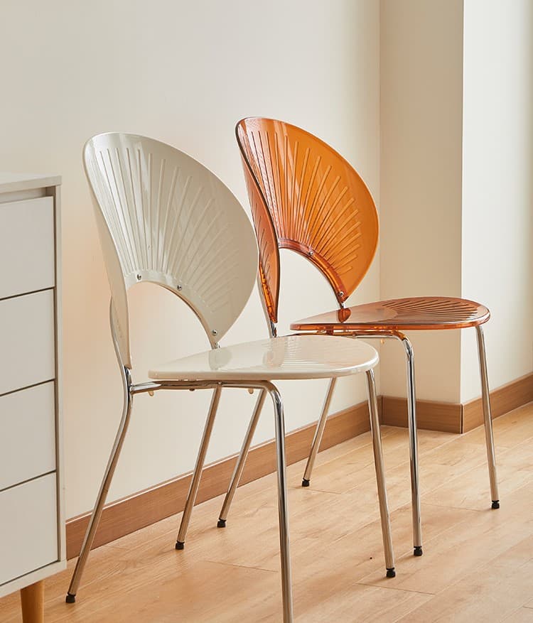 Ghế ăn vỏ sò khung thép Shell Chair SS7043 8