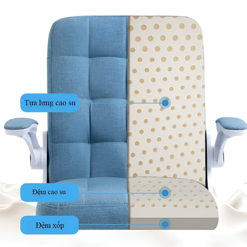Ghế học tay vịn xoay văn phòng TB6736 5