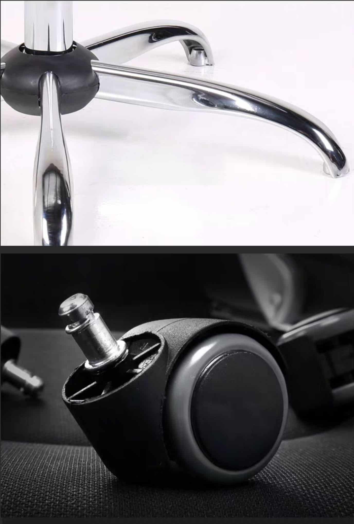 Ghế văn phòng lưng da khung inox cao cấp L2036 16