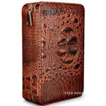 Hộp đựng cigar gỗ tuyết tùng bọc da sang trọng CGL689-5