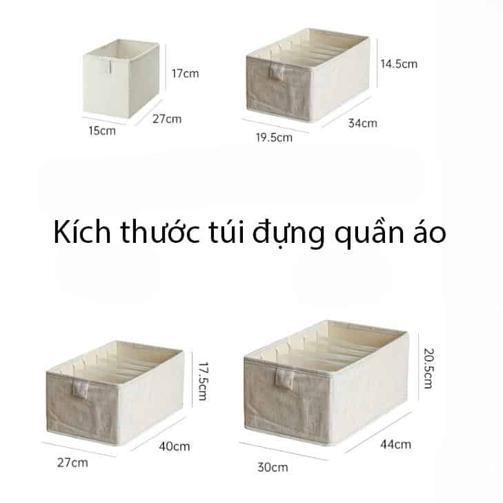 Hộp đựng quần áo chia ngăn bằng vải YL6672 16