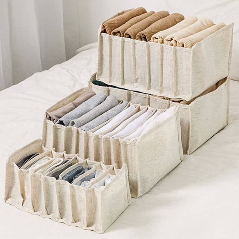 Hộp vải đựng quần áo chia ngăn tiện ích SP678 6