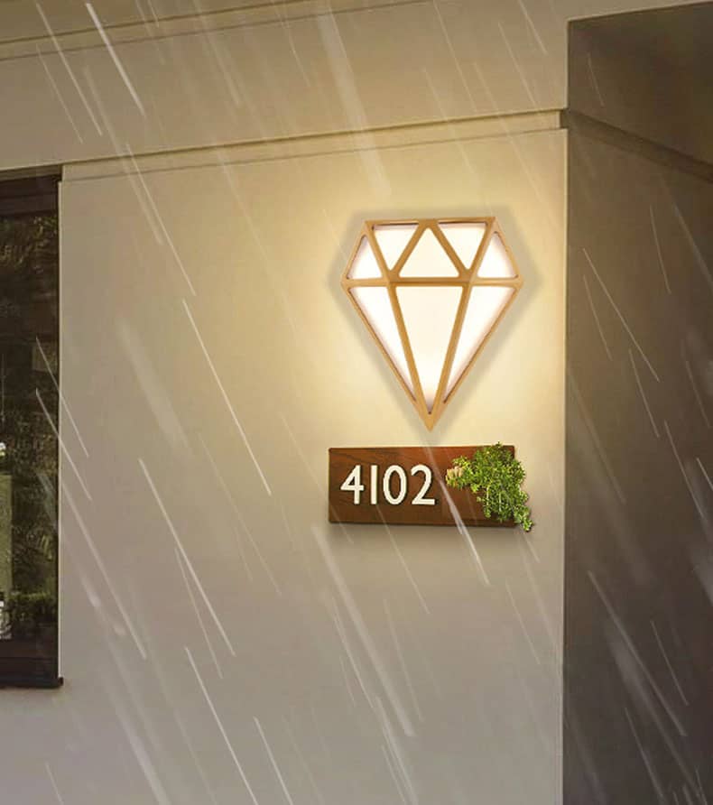 Đèn ốp tường tối giản khối kim cương BD1315 6