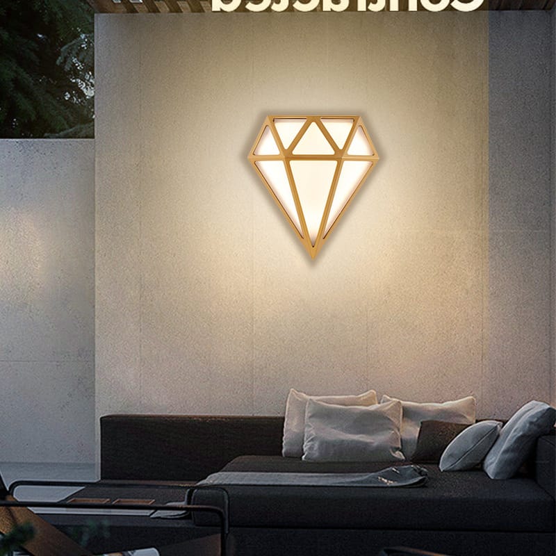 Đèn ốp tường tối giản khối kim cương BD1315 7