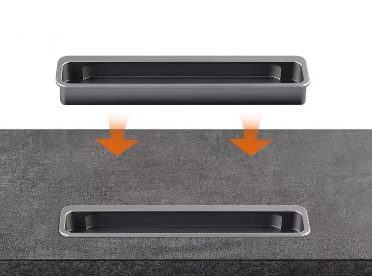 Tay nắm âm cho tủ áo tủ bếp hợp kim nhôm WY140 13