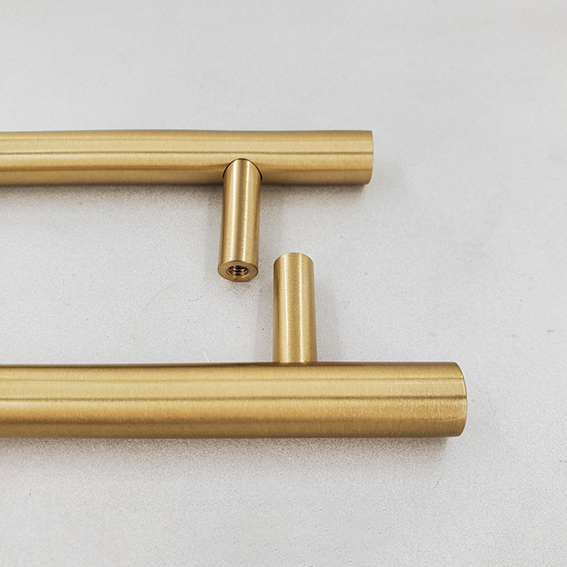Tay nắm cánh tủ chữ T bằng đồng thau JJ0033 8