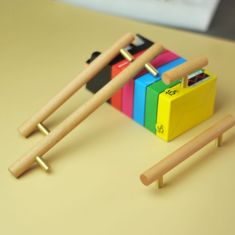 Tay nắm ngăn kéo tủ thân gỗ sồi hiện đại JJ0059 2