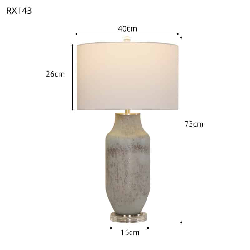 Đèn để bàn thủy tinh hoa văn độc đáo hiện đại RX143 10
