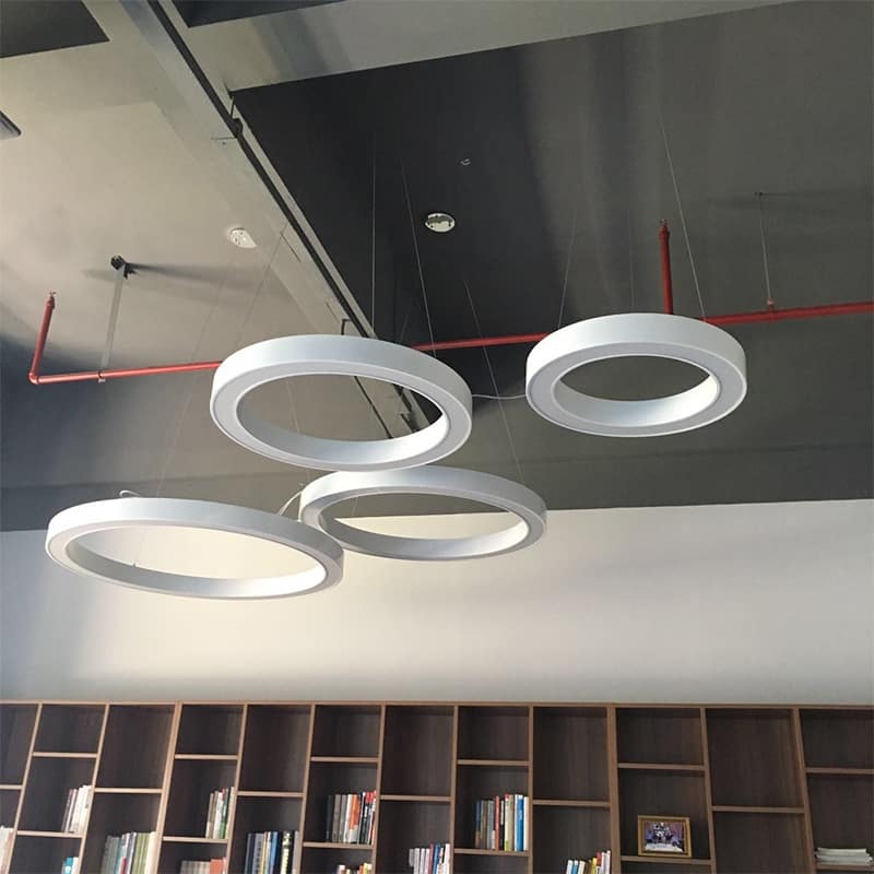 Đèn LED thả trần trang trí nhà hàng hình vòng tròn YH001 20