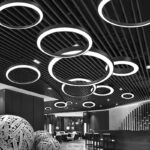 Đèn LED thả trần trang trí nhà hàng hình vòng tròn YH001