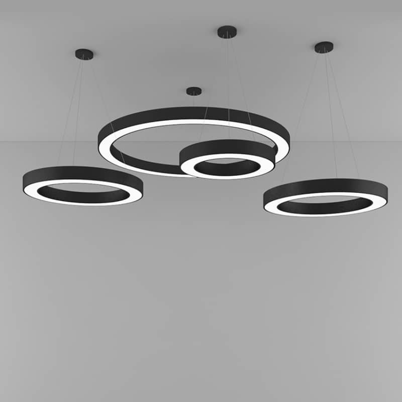Đèn LED thả trần trang trí nhà hàng hình vòng tròn YH001 16
