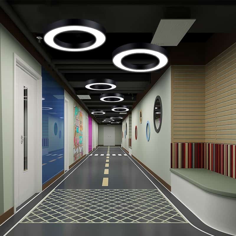 Đèn LED thả trần trang trí nhà hàng hình vòng tròn YH001 11