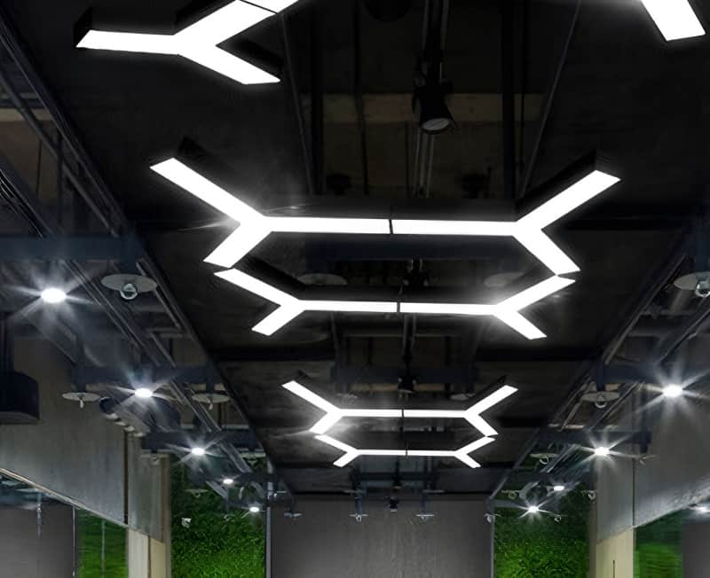 Đèn LED thả trần trang trí phòng tập yoga chữ Y YX001 10