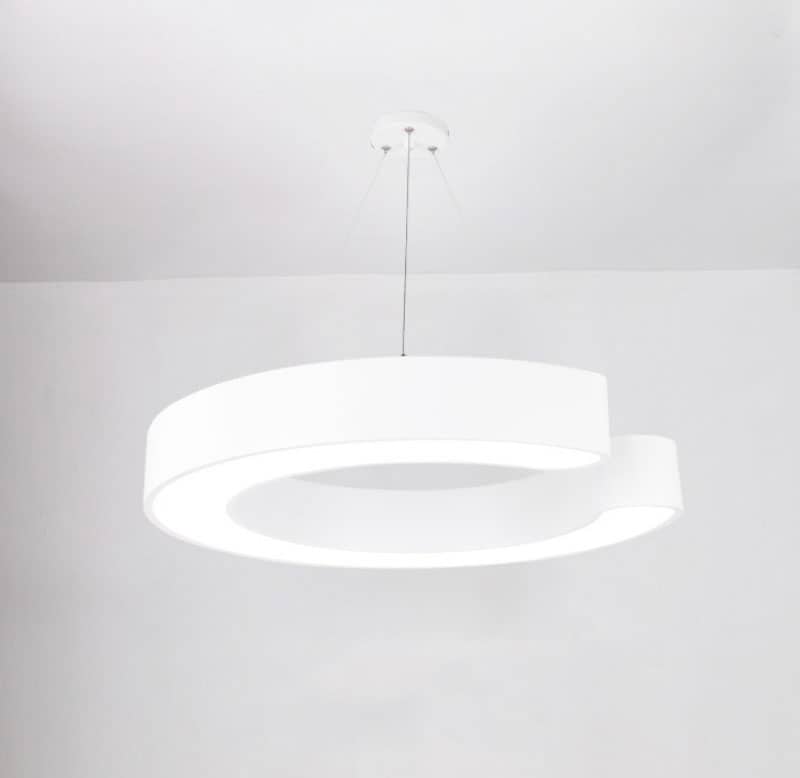 Đèn LED thả trần trang trí showroom hình chữ C ZSL2001 19