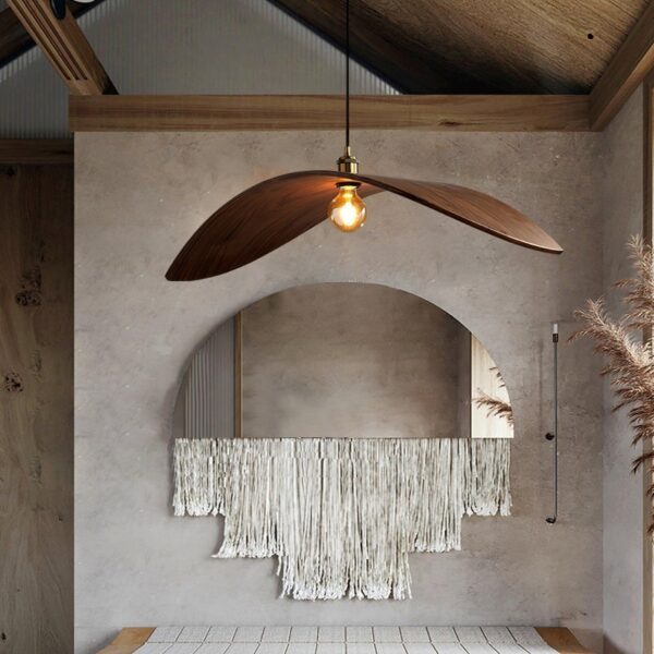 Đèn thả trần bằng gỗ sáng tạo phong cách Zen JH01