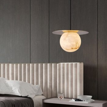 Đèn thả trần đá cẩm thạch kiểu dáng the Moon YXD1017