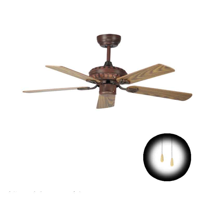 Quạt trần 5 cánh gỗ kiểu dáng cổ điển châu Mỹ FA9098 2