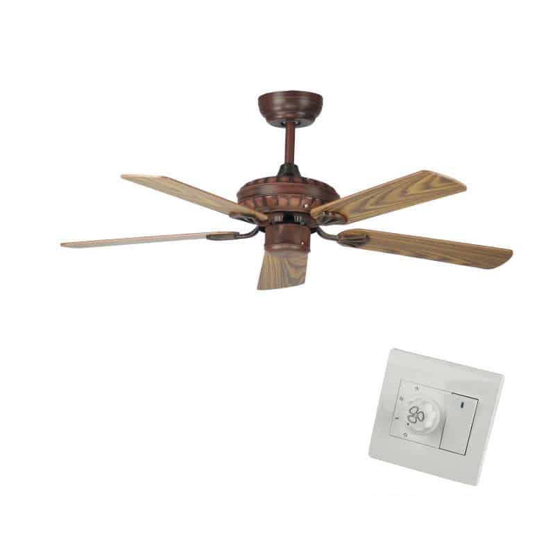 Quạt trần 5 cánh gỗ kiểu dáng cổ điển châu Mỹ FA9098 3