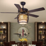 Quạt trần đèn trang trí phòng kiểu dáng Trung Hoa FA2518