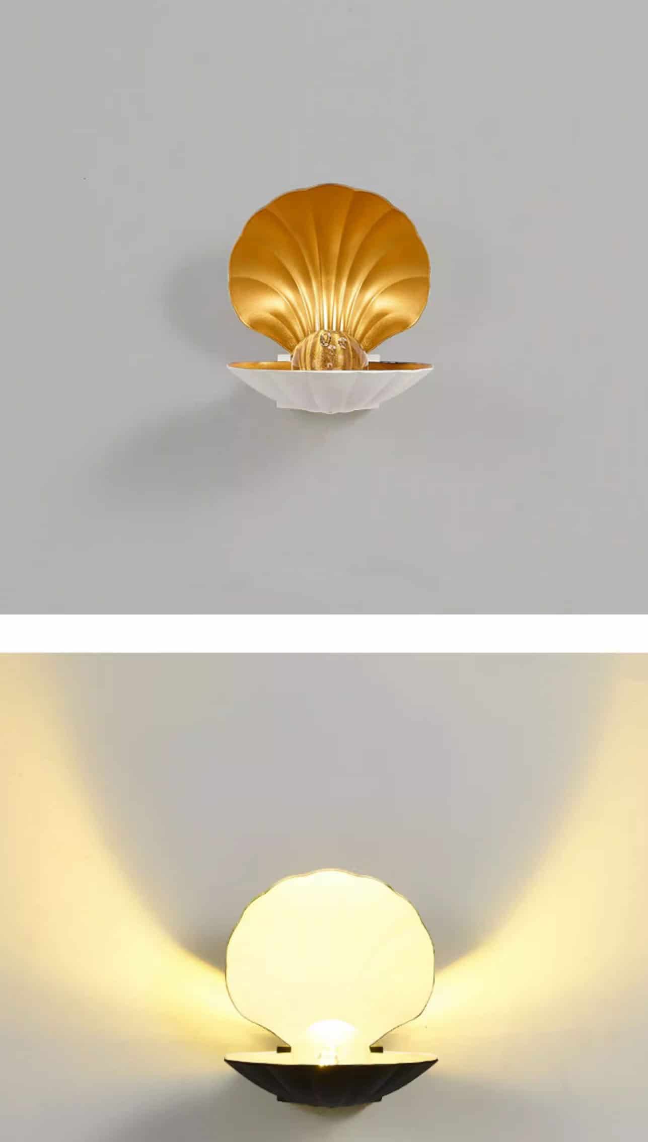 Đèn LED hắt tường hình vỏ sò ngậm ngọc YU8244 11