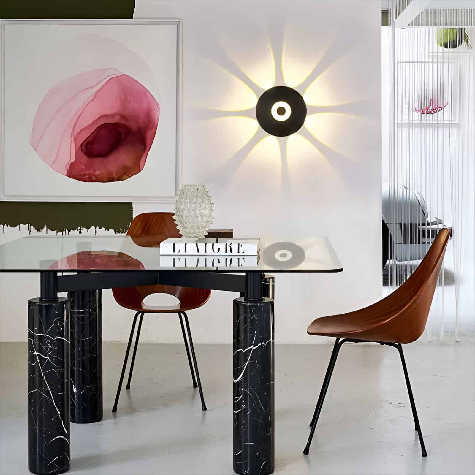 Đèn LED ốp tường sinh động hắt sáng hoa mặt trời BDA006 6