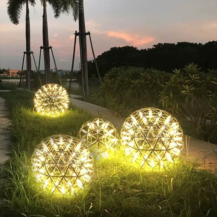 Đèn LED trang trí sân vườn quả bóng lưới OLF1021 16