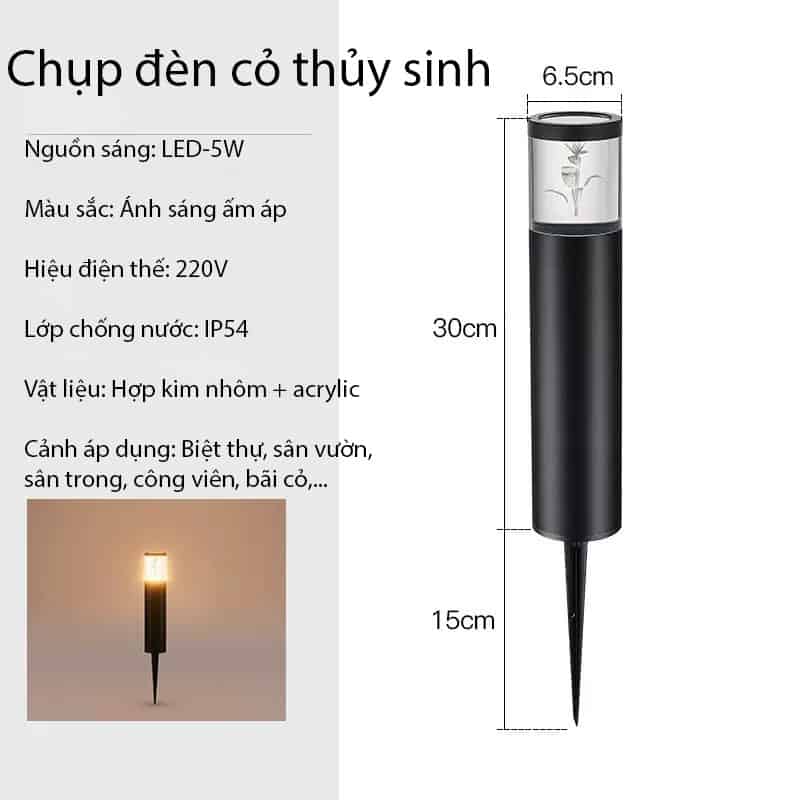 Đèn cắm đất mô hình cỏ thủy sinh độc đáo YD473 20