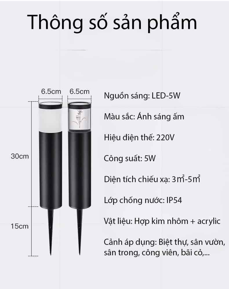 Đèn cắm đất mô hình cỏ thủy sinh độc đáo YD473 19