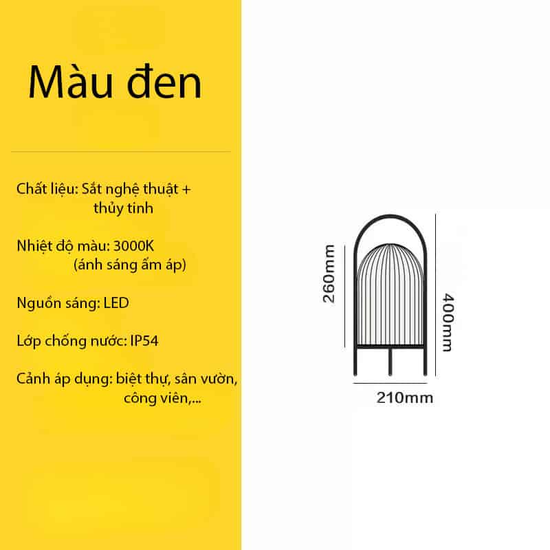 Đèn cầm tay di động trang trí bàn tiệc ngoài trời C052 15