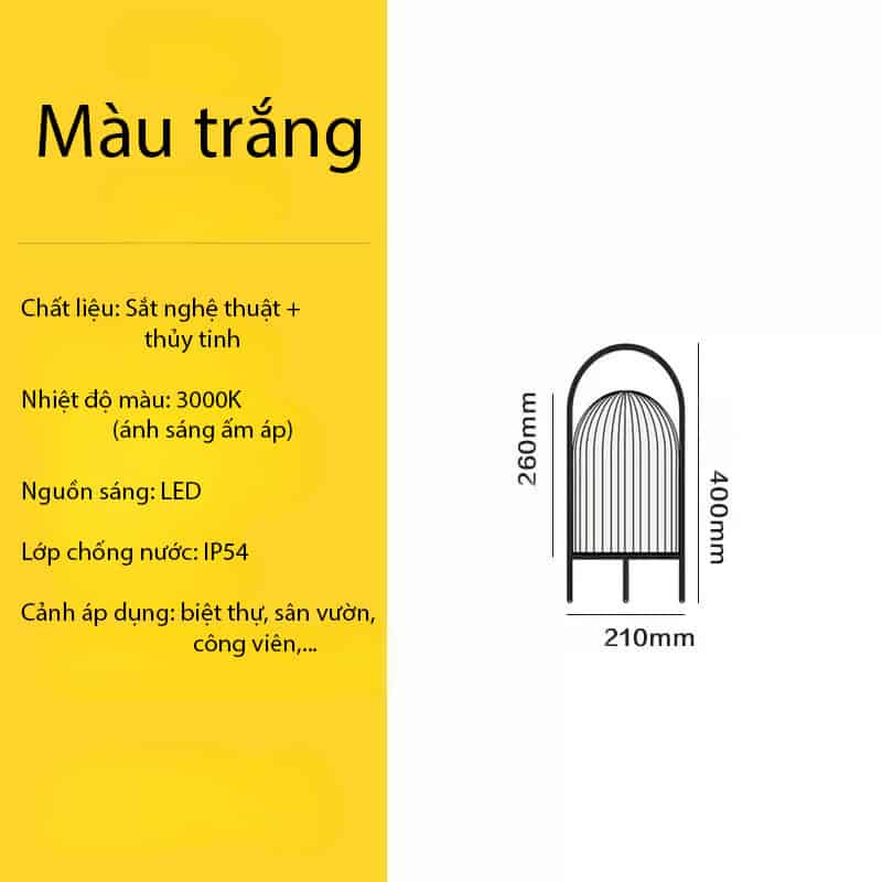 Đèn cầm tay di động trang trí bàn tiệc ngoài trời C052 16