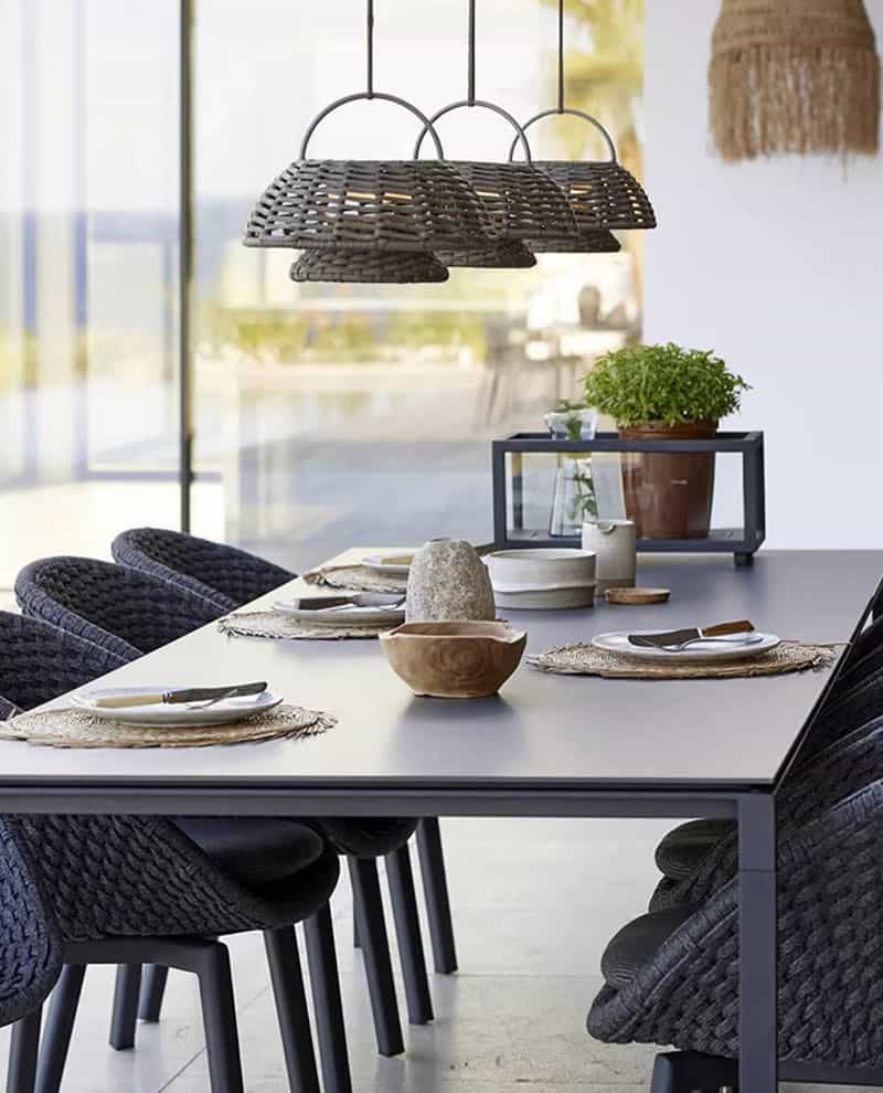Đèn chùm mây đan trang trí decor ngoài trời D9004 15