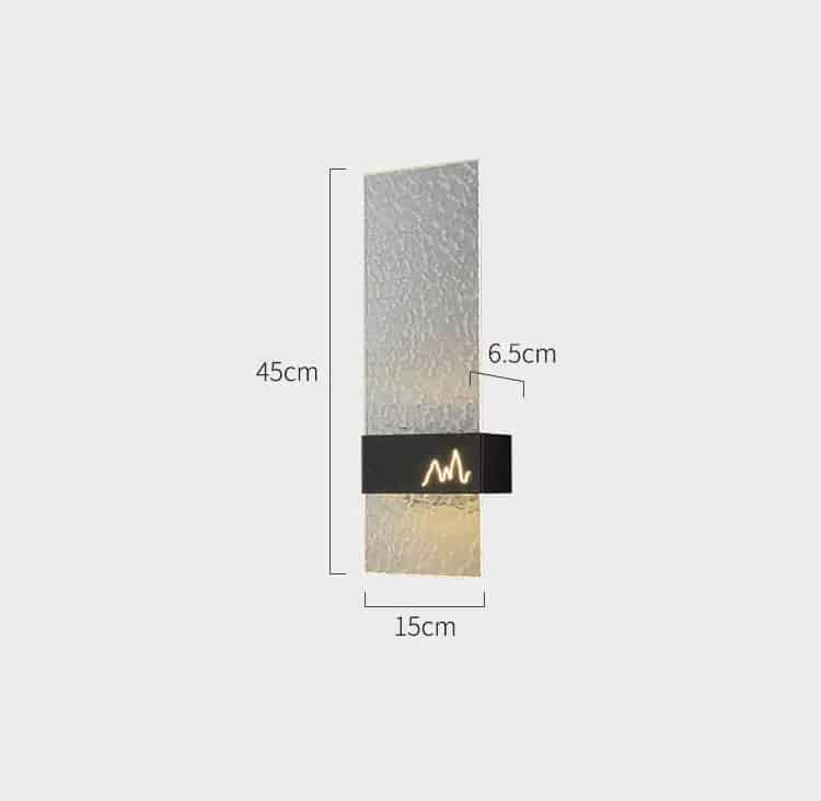 Đèn gắn tường decor pha lê trong suốt MT9113 20