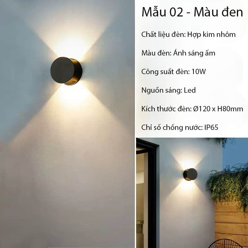 Đèn hắt tường chống nước hình trụ tròn SY10192 27