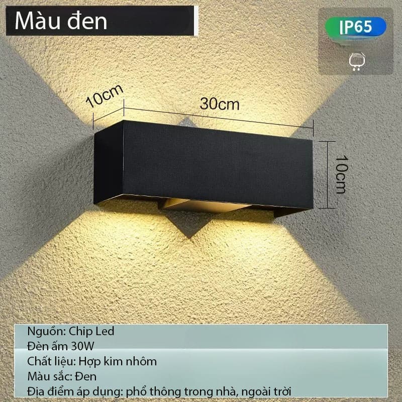 Đèn hắt tường hình hộp chữ nhật độc đáo YY8123 12