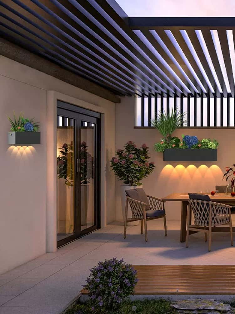 Đèn hắt tường trang trí tiểu cảnh sáng tạo L0232 7
