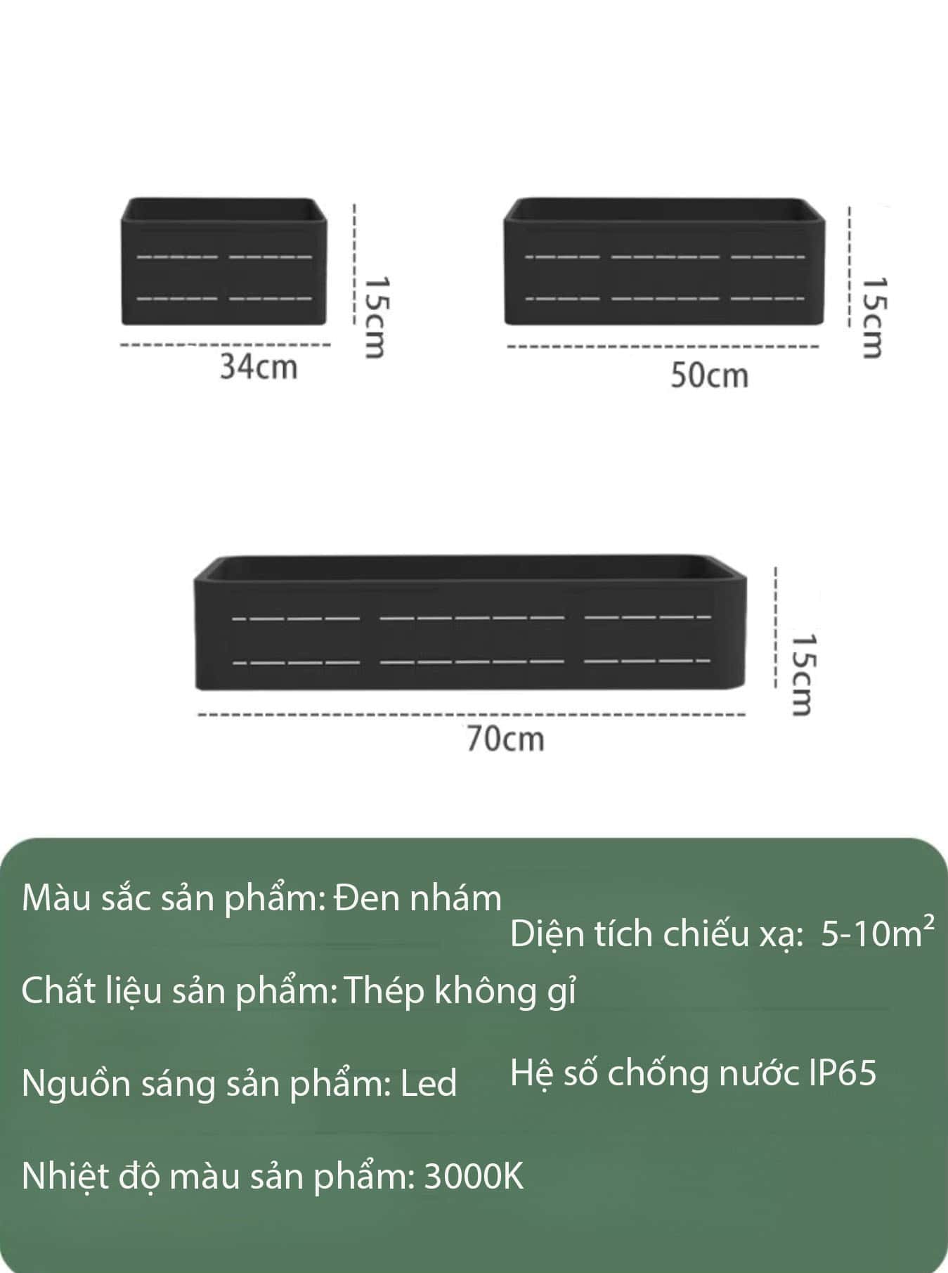 Đèn hắt tường trang trí tiểu cảnh sáng tạo L0232 11
